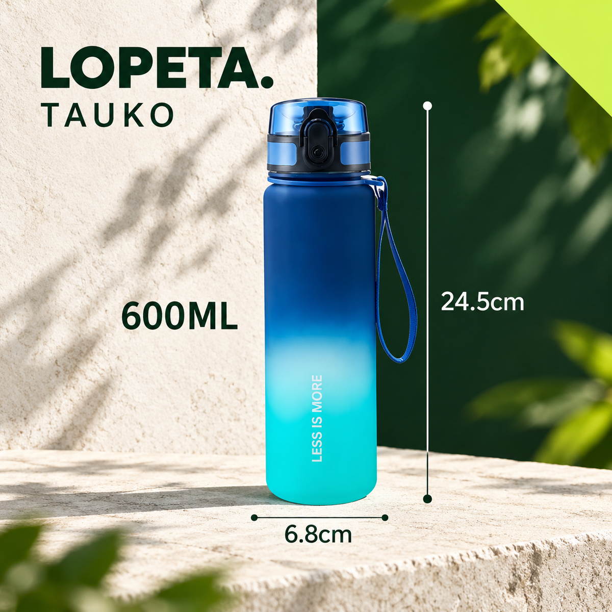 TAUKO / Juomapullo / LOPETA-brändikuva
