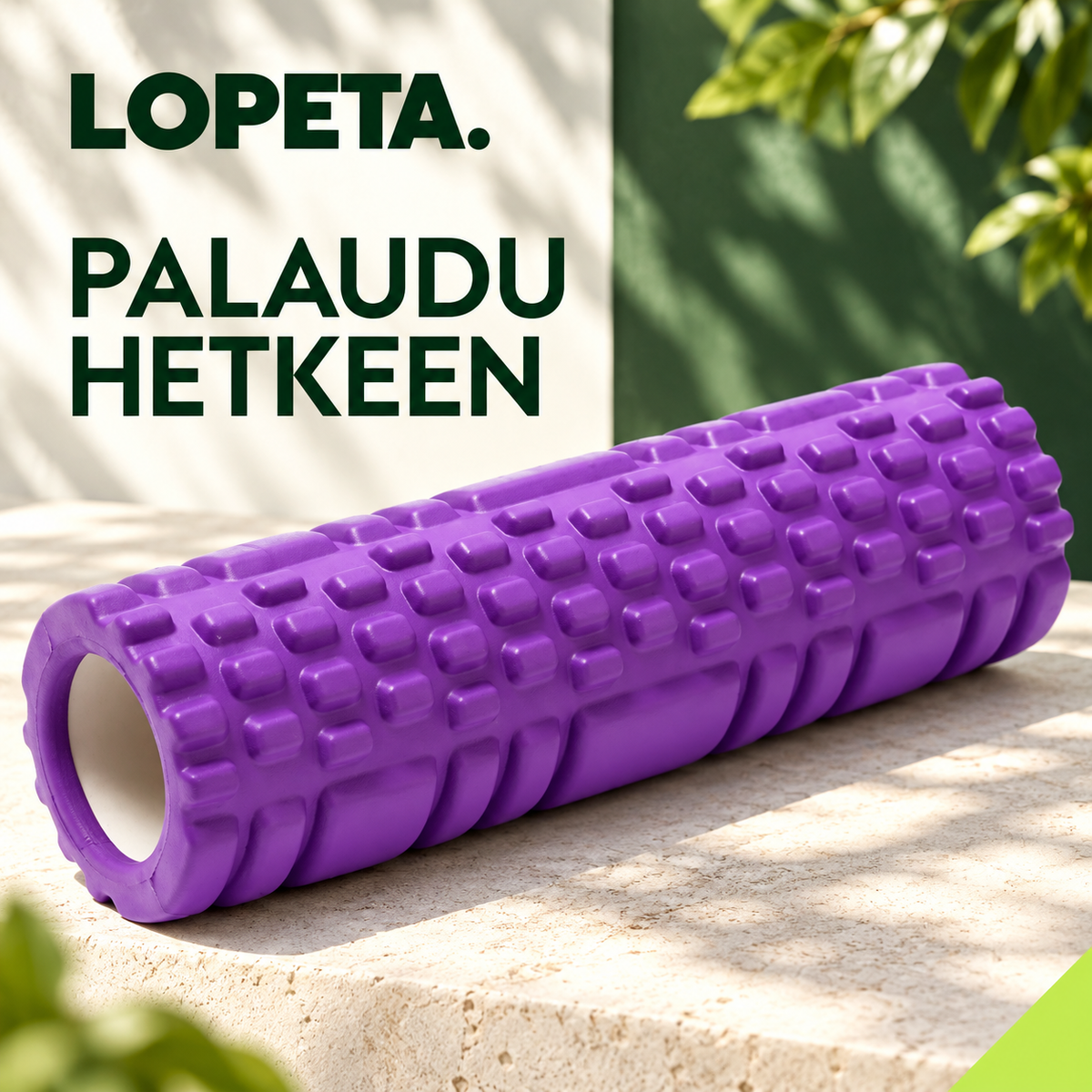 PALAUDU HETKEEN / Kuvioitu vaahtomuovirulla / LOPETA-brändikuva