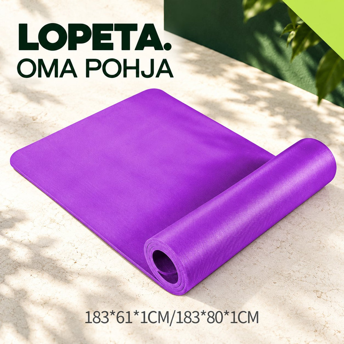 OMA POHJA / Harjoitusmatto 10 mm / LOPETA-brändikuva