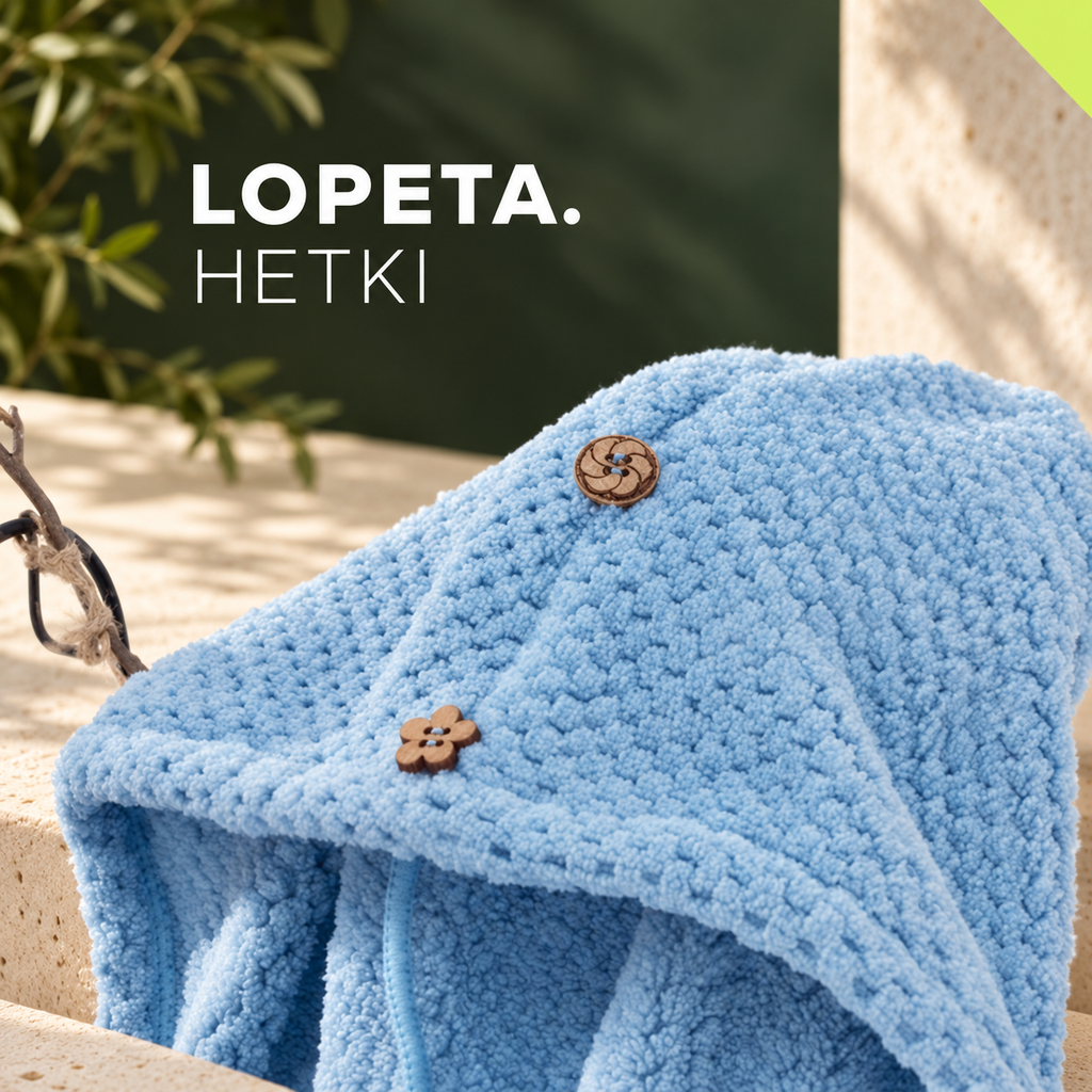 HETKI / Mikrokuituinen hiuspyyhe / LOPETA-brändikuva