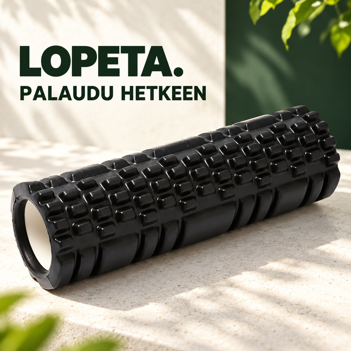 PALAUDU HETKEEN / Kuvioitu vaahtomuovirulla / LOPETA-brändikuva