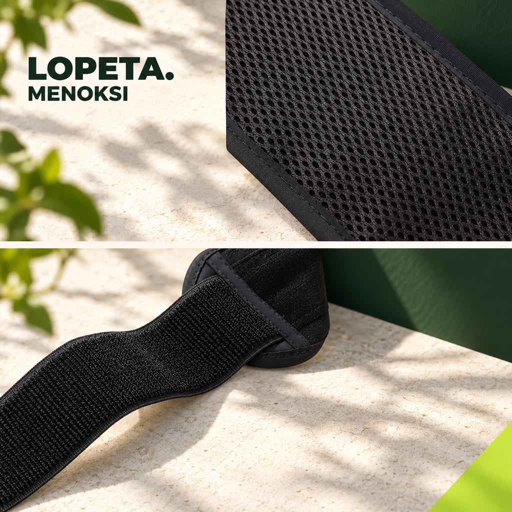 MENOKSI / Juoksuvyö ja juomapullo / LOPETA-brändikuva