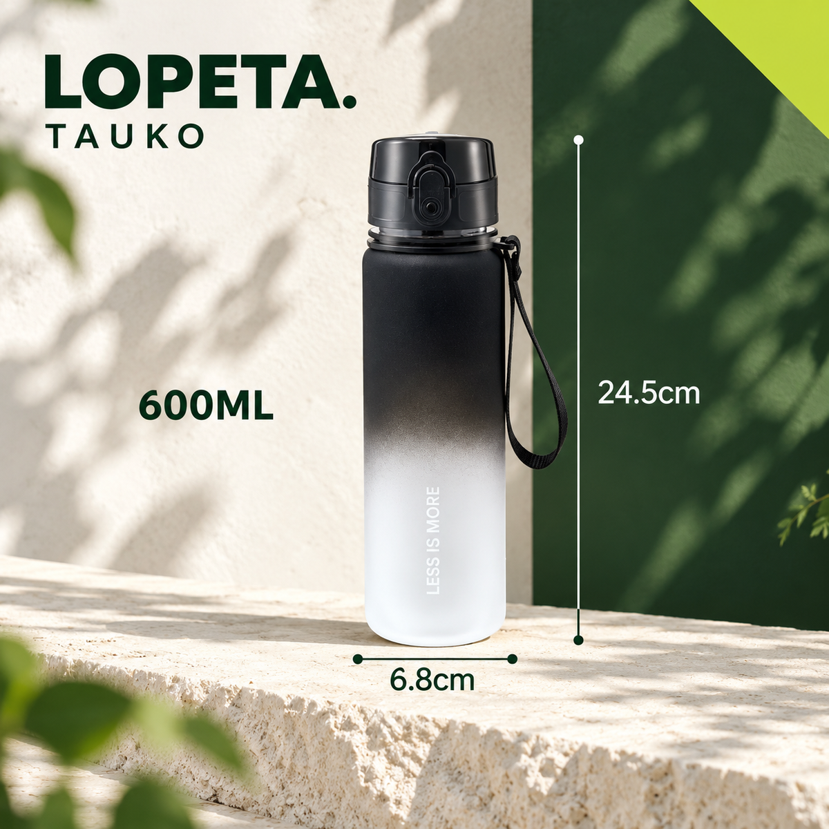 TAUKO / Juomapullo / LOPETA-brändikuva