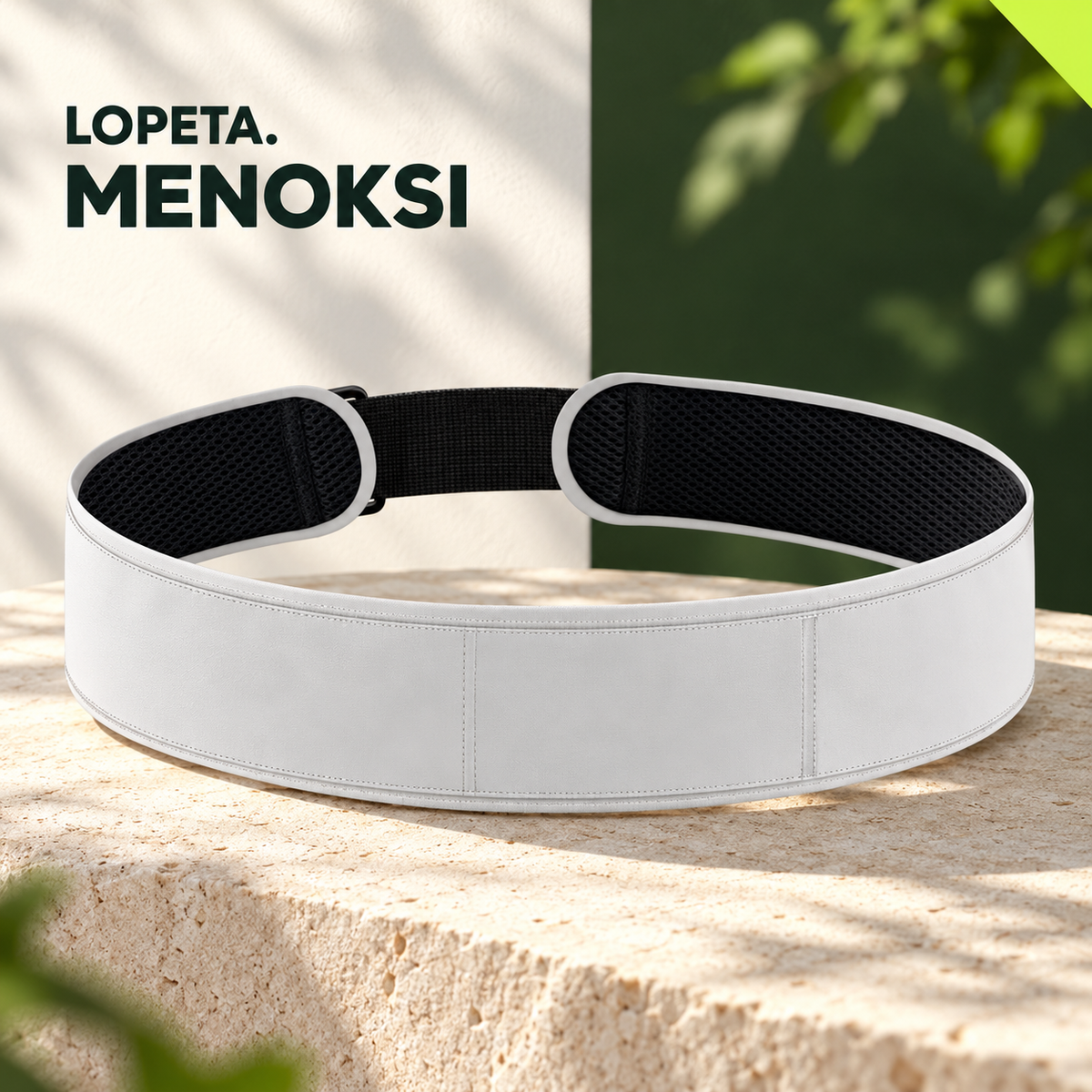 MENOKSI / Juoksuvyö ja juomapullo / LOPETA-brändikuva
