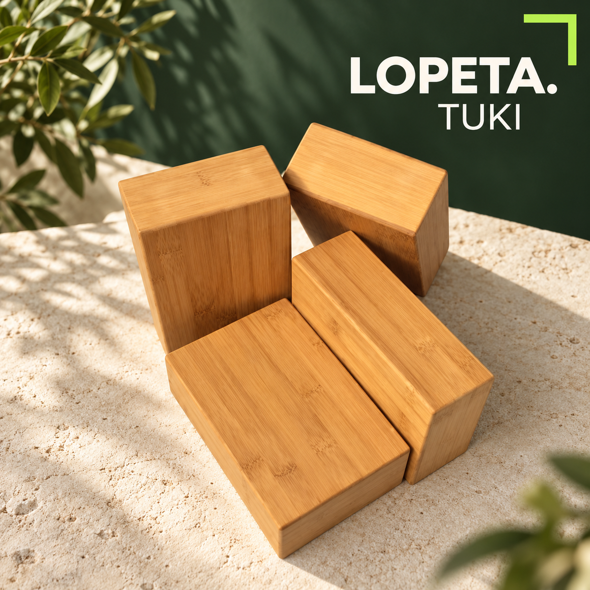 TUKI / Bambuinen joogatiili / LOPETA-brändikuva