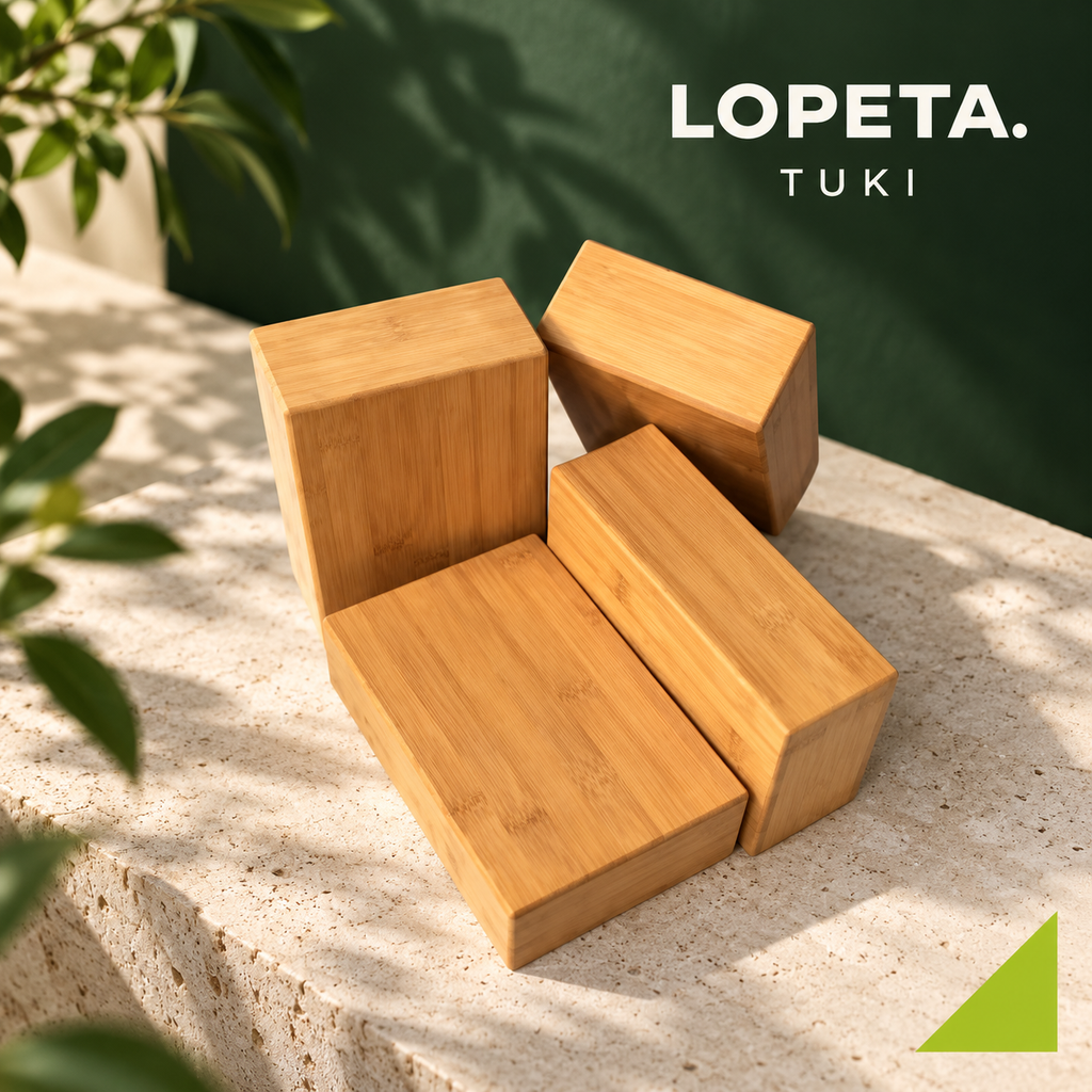 TUKI / Bambuinen joogatiili / LOPETA-brändikuva