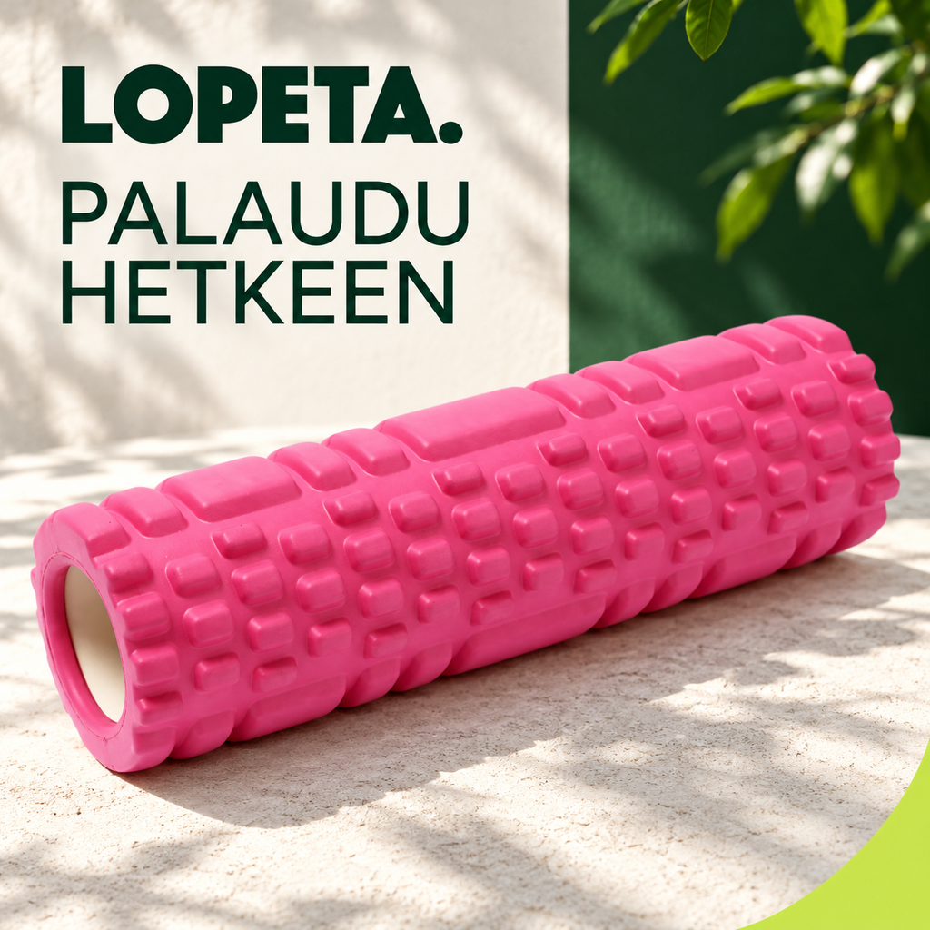 PALAUDU HETKEEN / Kuvioitu vaahtomuovirulla / LOPETA-brändikuva