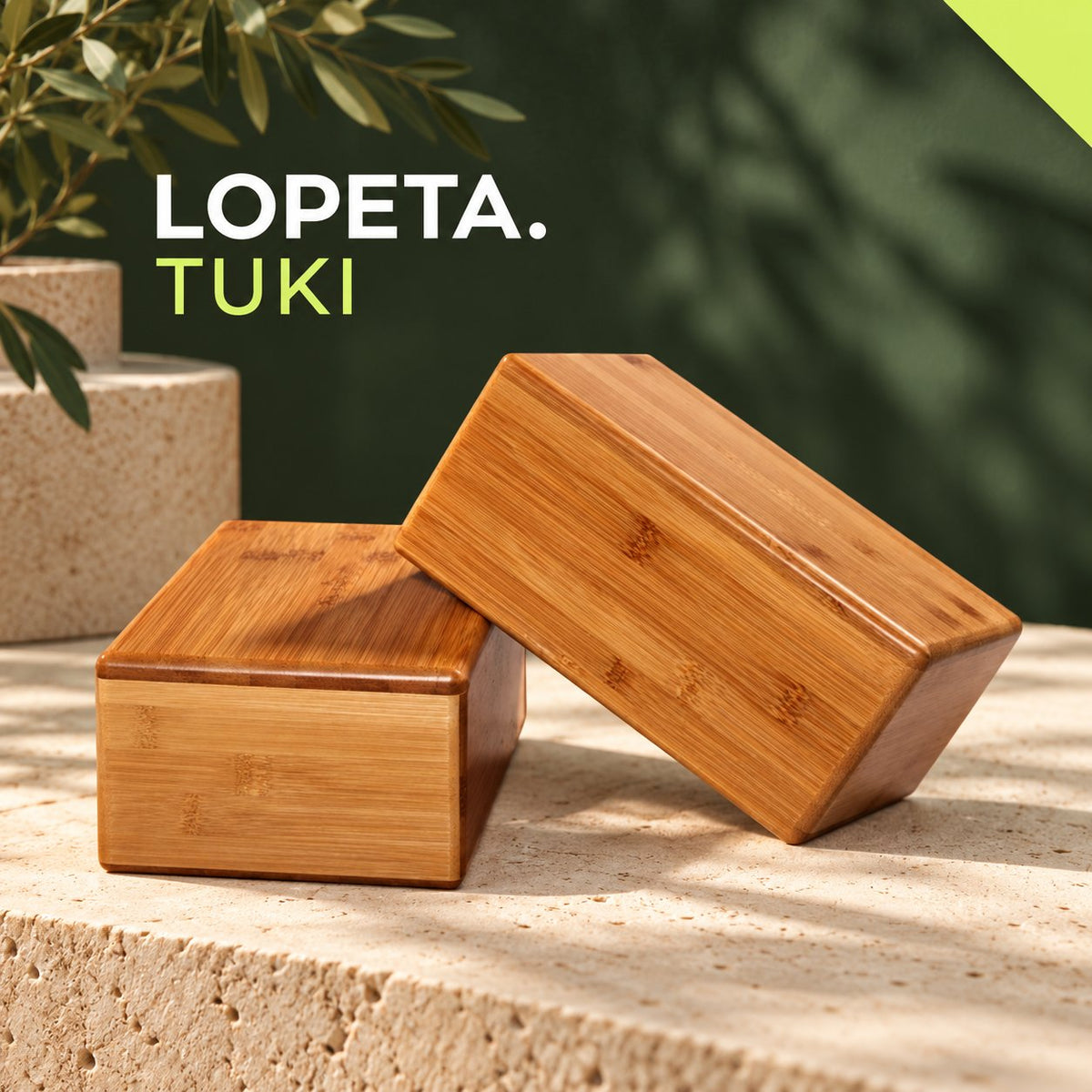 TUKI / Bambuinen joogatiili / LOPETA-brändikuva